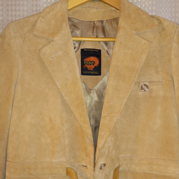 Fox Run Tan leather jacket - Picture 4 of 5
